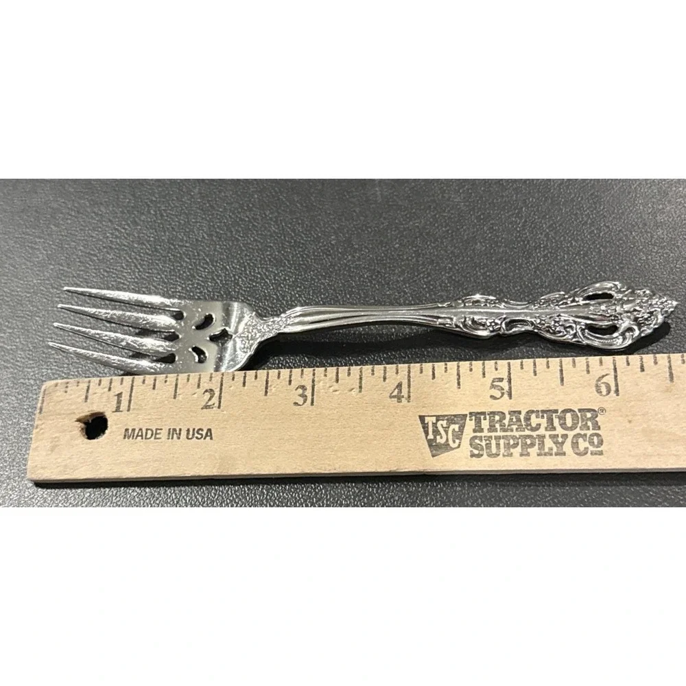 Oneida Michelangelo Heirloom Cube Salad Forks‎ Fork Set Of 6 Stainless Flatware